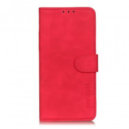 Луксозен кожен калъф тефтер стойка и клипс FLEXI за Huawei Nova 9 SE червен 